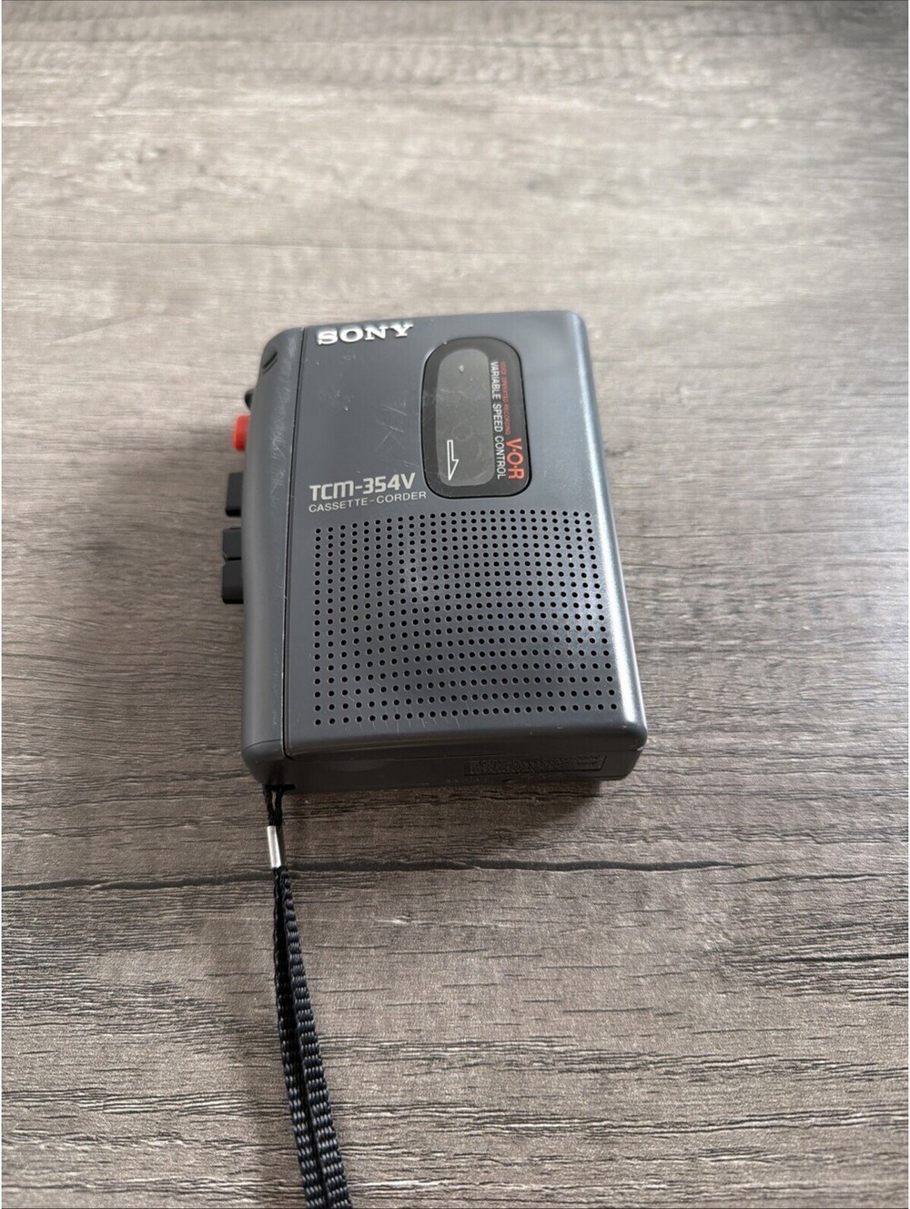 Sony TCM-353V Portable Cassette-Corder Recorder/Player Tested EUC